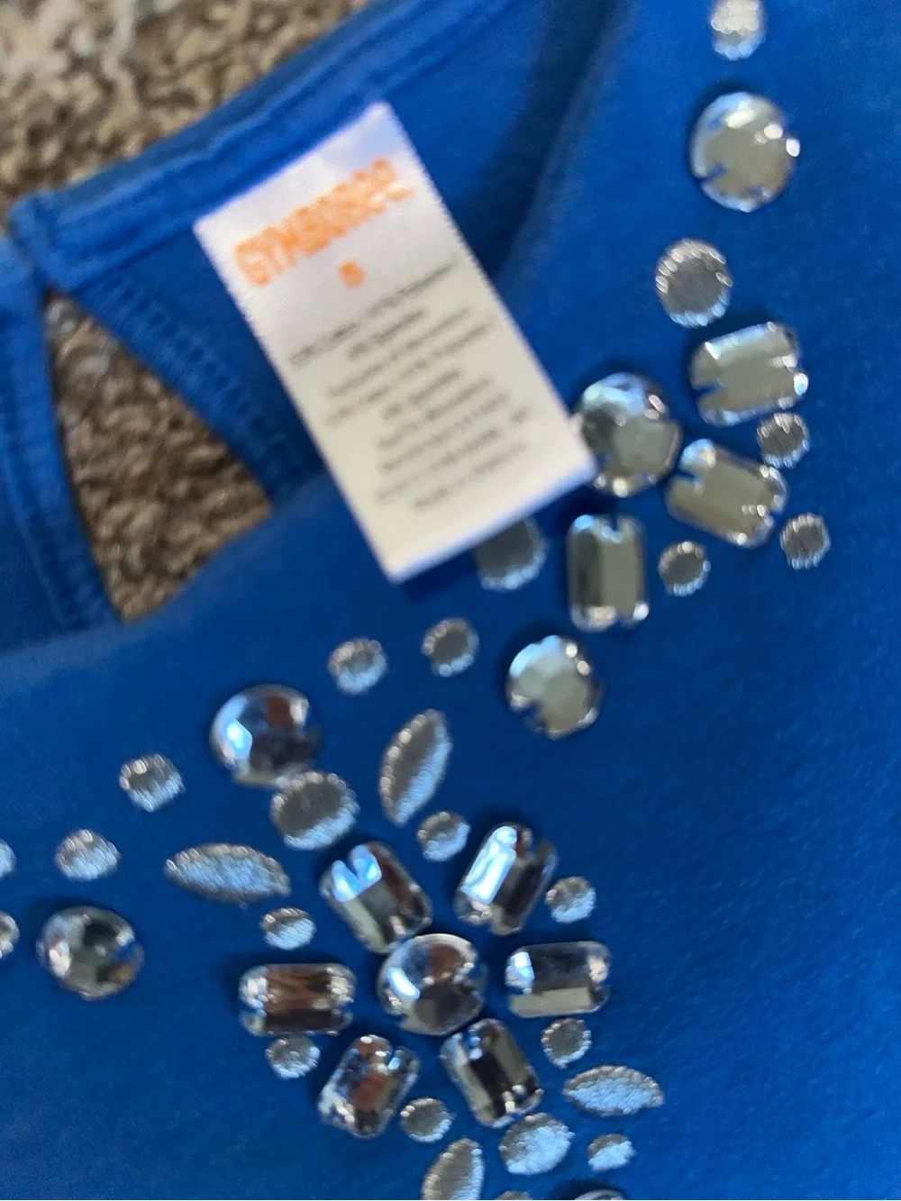 Gymboree Royal Blue Jewel-Embellished Knit Dress Gymboree size 5